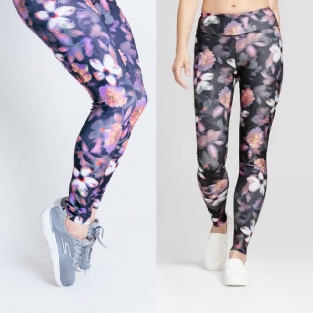 JoyLab Performance Leggings Floral Print Abstract
